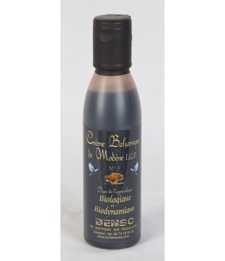 Crème balsamique biologique et bio-dynamique de modène 150 ml Crème balsamique biologique et bio-dynamique de modène 150 ml