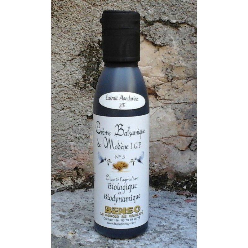 Organic and biodynamic balsamic cream with mandarin 150 ml