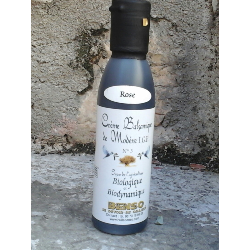 Rose - Organic and bio-dynamic balsamic cream, with rose. 150 ml
