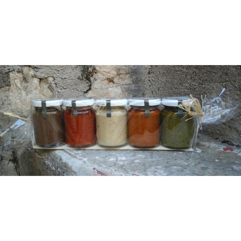 Assortments of 5 sauces 90 gr