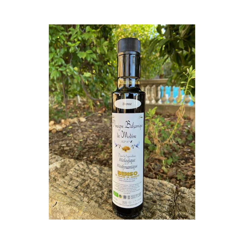 Vinaigre balsamique Bronze 6 ans d’âge biologique et bio dynamique
