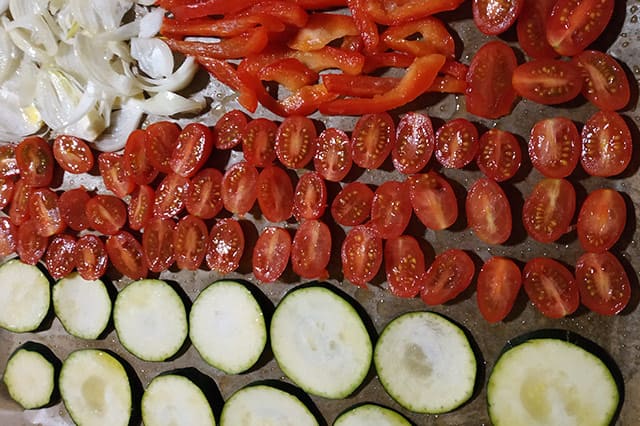 Légumes au four à l'huile d'olive