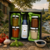 Coffret cadeau crème balsamique bio (150ml) + 4 sauces (4×90gr)