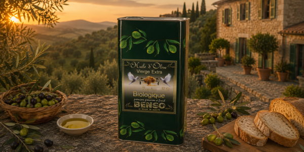 Huile d’olive biologique vierge extra - fruitée ardente  – maxi format 5 litres