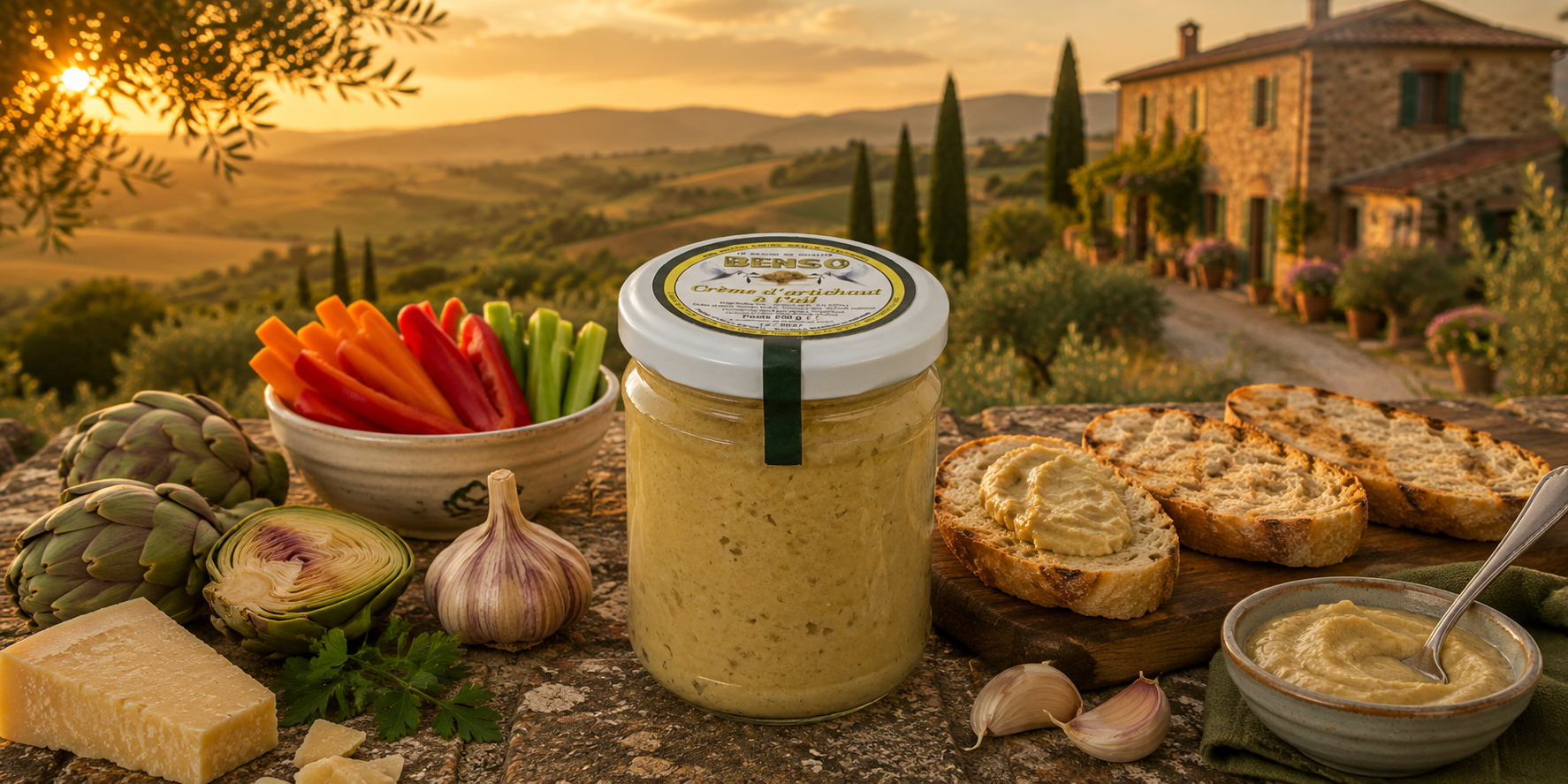 Crème d'artichaut à l'ail - 200g