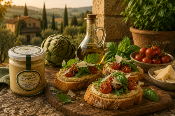 Bruschetta-artichoke-cream Crème d'artichaut à l'ail - 200g