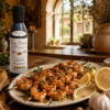 Creme-Balsamique-Lemon-Grilled-Shrimp-Skewers Crème balsamique bio et bio-dynamique au citron - 150 ml