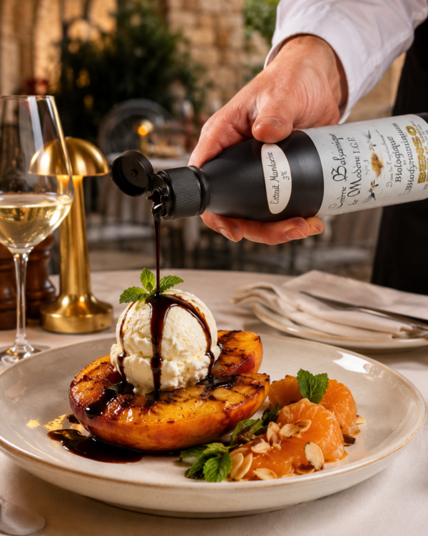 Creme-Balsamique-Mandarine-Peaches-Ice-Cream Crème balsamique biologique et bio-dynamique à la mandarine - 150 ml
