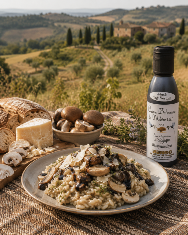 Creme-Balsamique-Truffle-Risotto Crème balsamique bio et bio-dynamique aux truffes - 150 ml