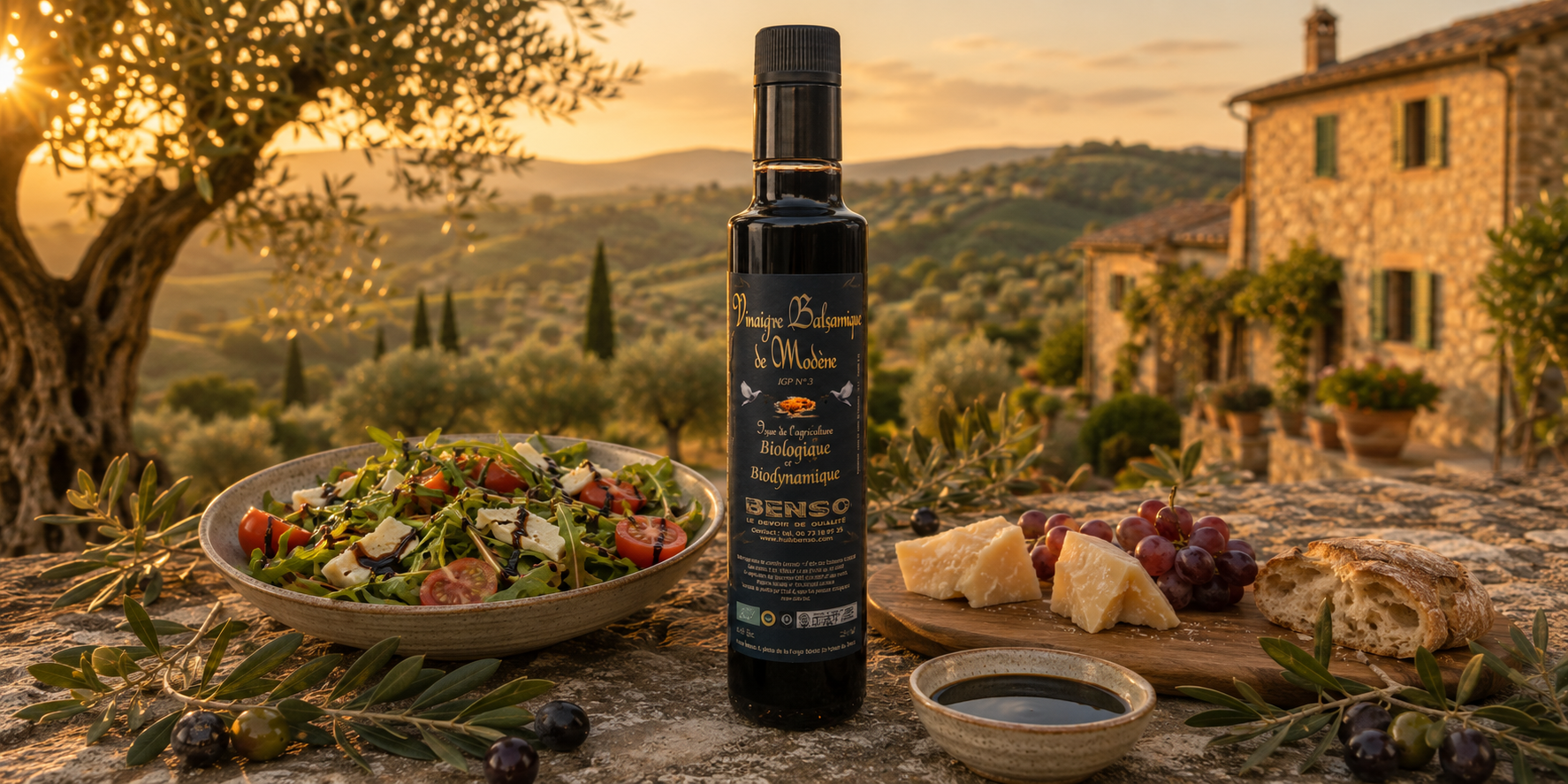 Organic-Balsamic-Vinegar-Of-Modena-3-Years-Old-250ml Vinaigre balsamique de Modène biologique - 3 ans d'age - 250 ml