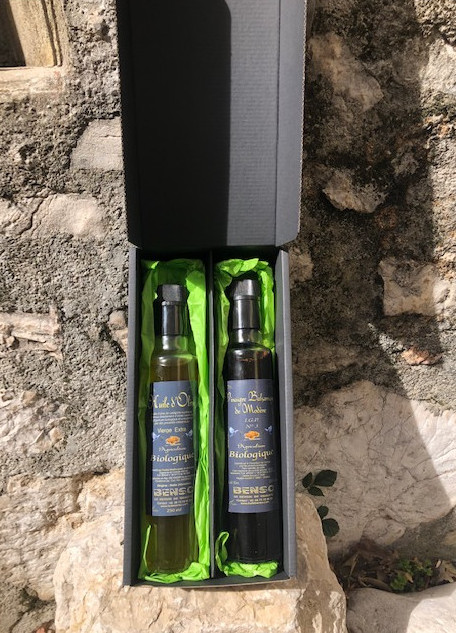coffret-cadeau-huile-d-olive-bio-vinaigre-balsamique-bio-2 Coffret cadeau huile d'olive bio 250ml / vinaigre balsamique bio 250ml