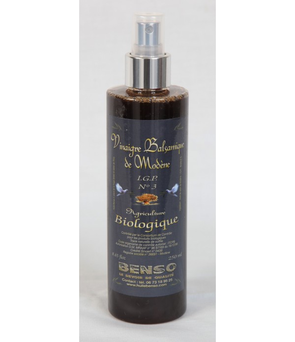 Spray vinaigre balsamique rouge biologique - bouteille 250ml