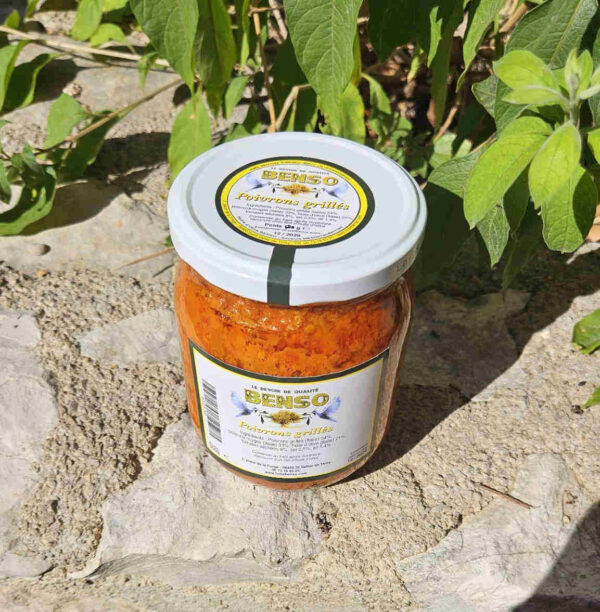Poivrons grillés à l'ail – 500 g